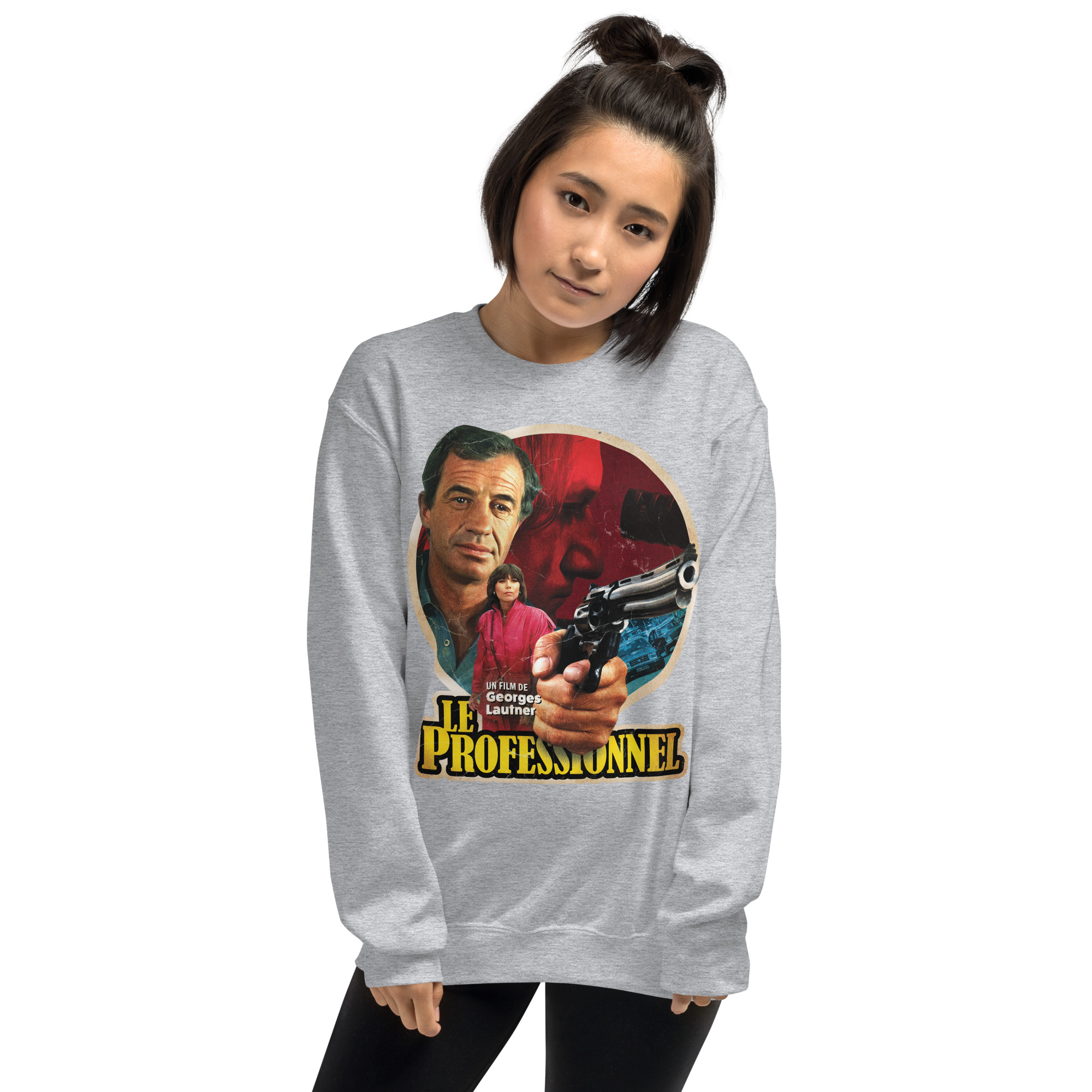 Le Professionnel (1981) Unisex Sweatshirt - Image 7